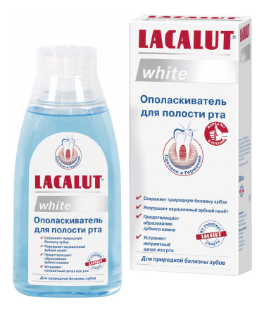 

Ополаскиватель для рта LACALUT 666092, уайт 300 мл