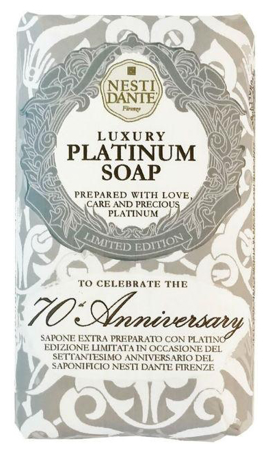 Косметическое мыло Nesti Dante Luxury Platinum Soap Юбилейное 23 карата 250 г