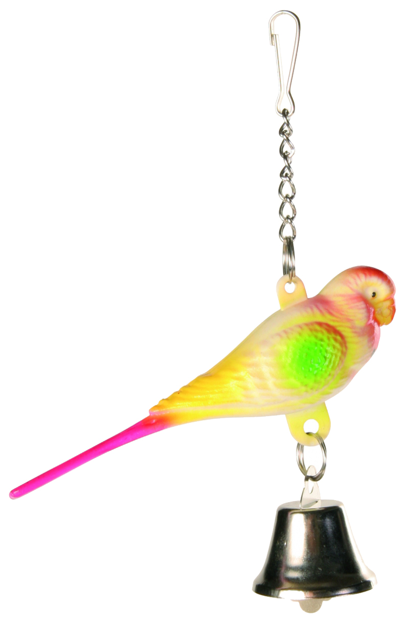фото Подвеска для птиц trixie пластиковый попугай, 9 см