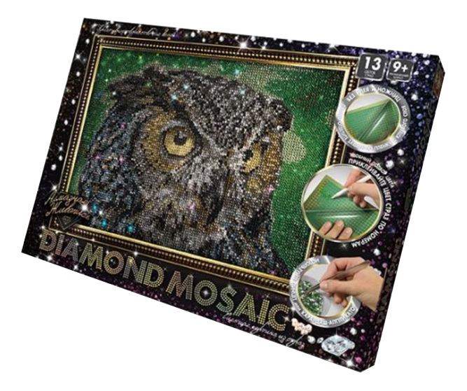 Мозаика Danko Toys Сова DM-02-01 мозаика из пайеток danko toys crystal mosaic тигр