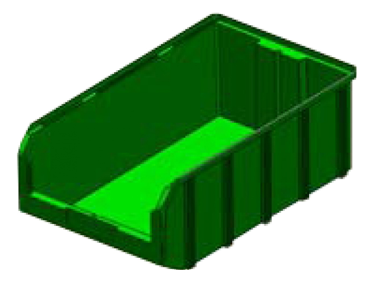 фото Пластиковый ящик для инструментов стелла v-3 зеленый