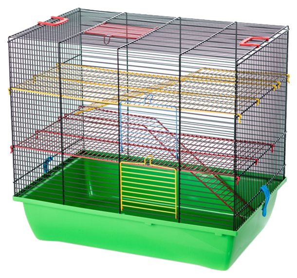 Клетка для крыс, мышей, хомяков INTER-ZOO 45.5х33х50см, в ассортименте