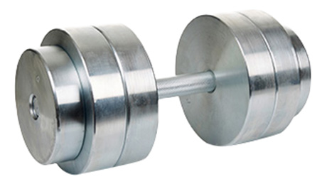 

Разборная гантель 1 x 40 кг, серебристый
