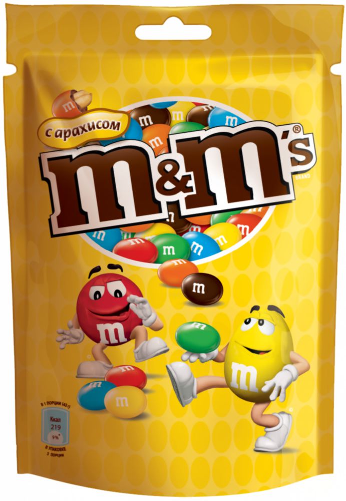 

Драже M&M's с арахисом и молочным шоколадом 130 г