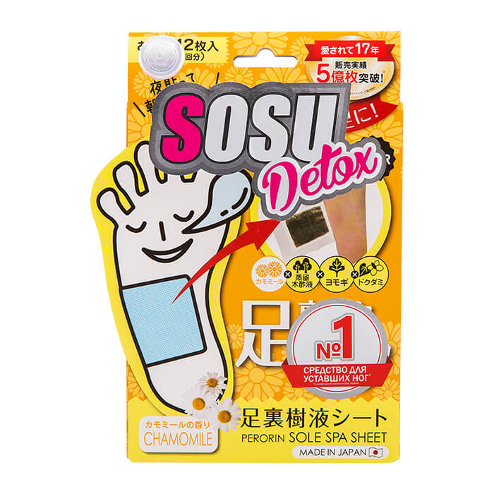 

Патчи для ног Sosu Detox Ромашка 130 г, Detox Ромашка