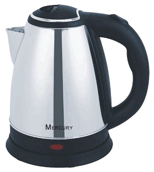 фото Чайник электрический mercury mc-6725 black/silver