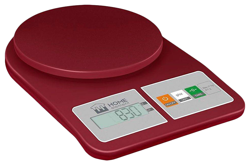 фото Весы кухонные home element he-sc930 red