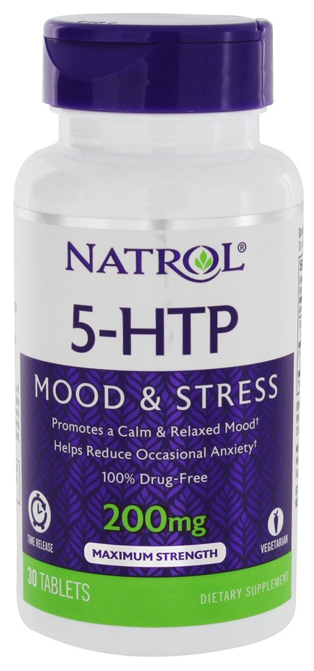 

5-HTP Time Release Natrol, 30 таблеток, 5-HTP Time Release