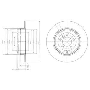 фото Тормозной диск delphi bg4066