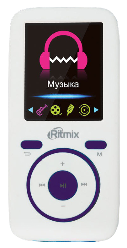 

Плеер Ritmix RF-4450 4Gb White/Violet, RF-4450