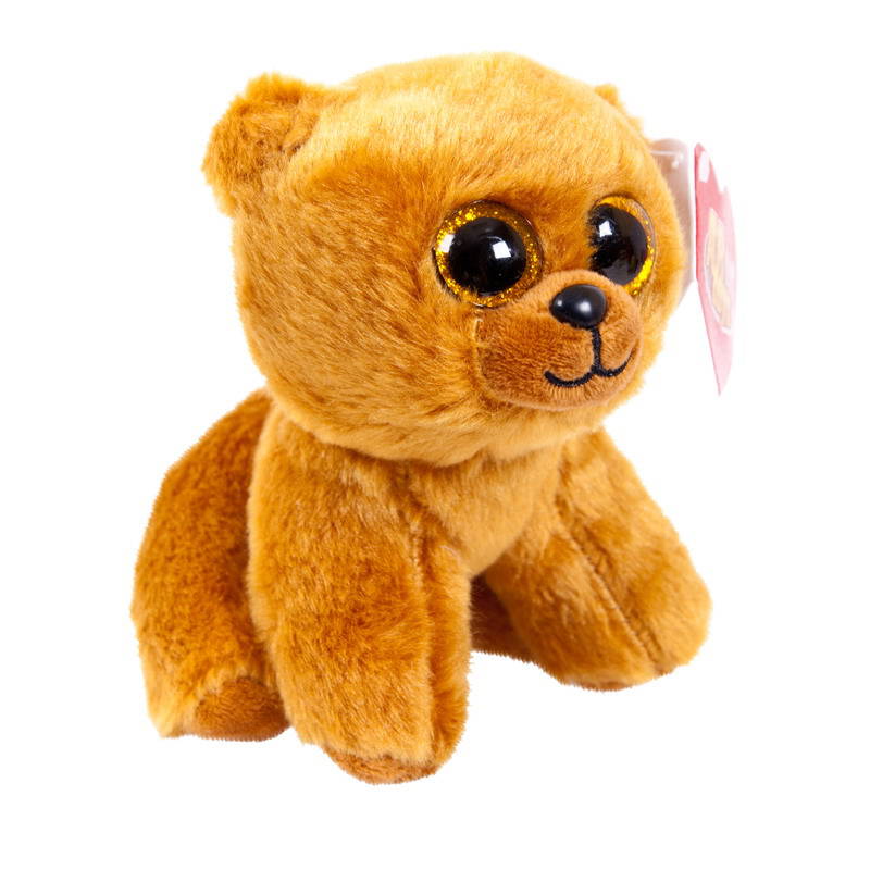 фото Мягкая игрушка abtoys медведь бурый, 14 см
