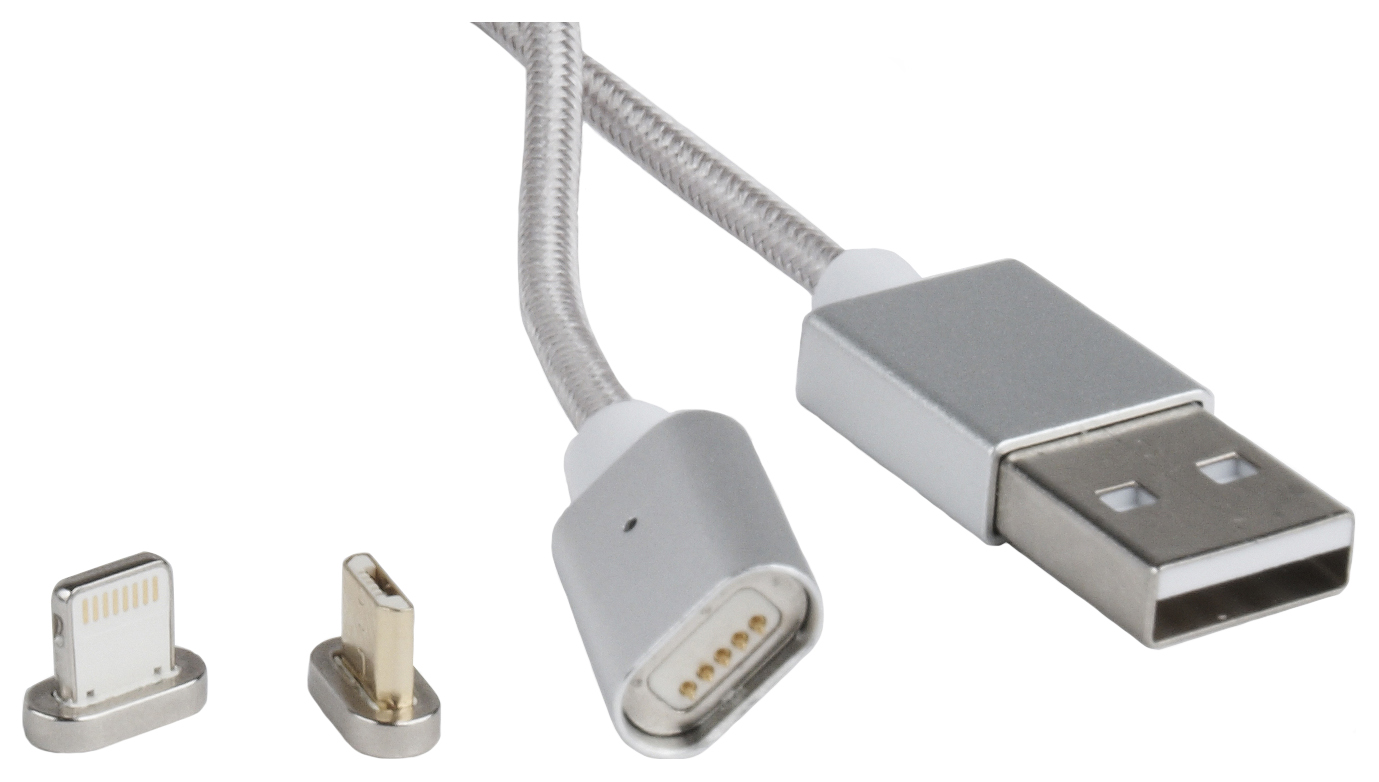 фото Кабель gembird cablexpert сс-usb2-amlm3-1m usb a->microb/apple lightning (1,0м)