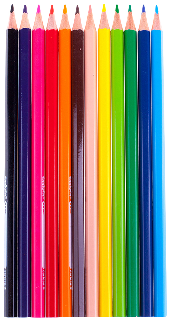 фото Карандаши цветные carioca набор карандашей цветных 12 цветов