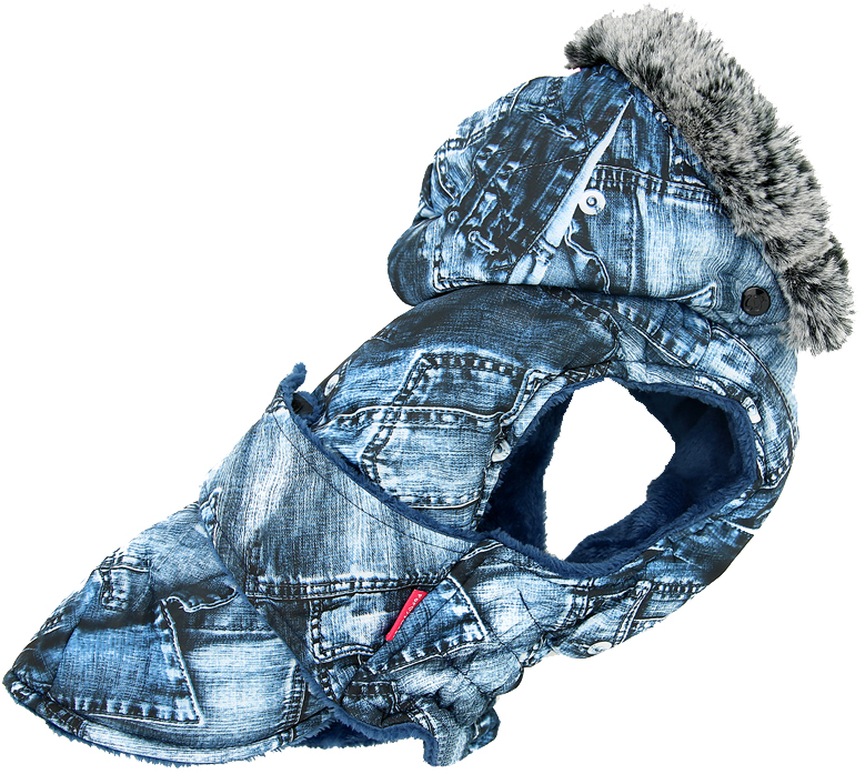 

Попона для собак FOR MY DOGS Джинс, унисекс, синяя, FW786-2019 20, FW786-2019 Джинс