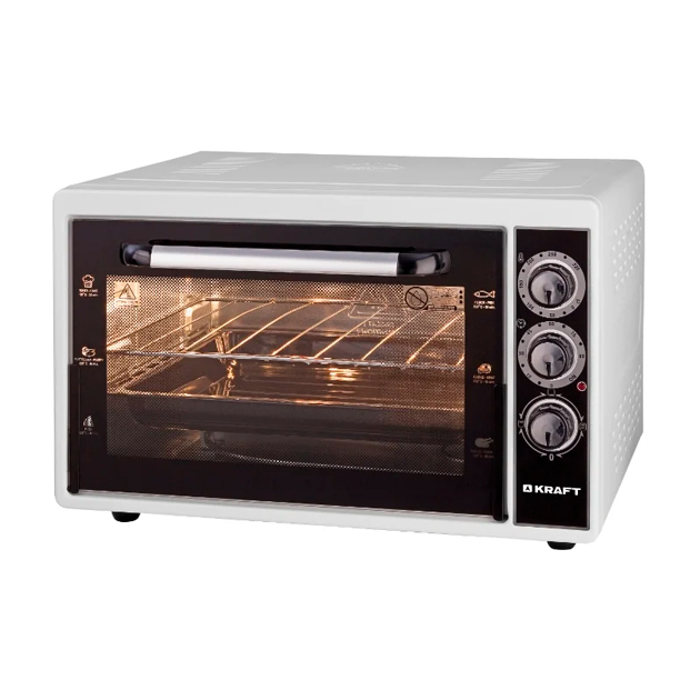 Мини-печь Kraft KF-MO3801W White мини печь kraft kf mo 3800 белый