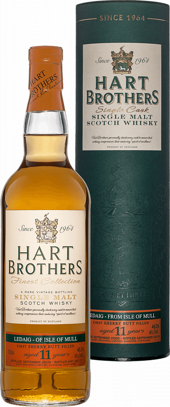 

Виски Hart Brothers Ledaig 11 y.o. (gift box)