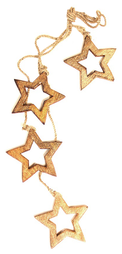 

Гирлянда подвесная Wooden Stars, 4 шт.