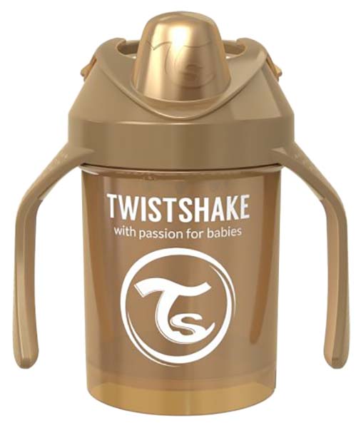 

Поильник Twistshake Mini Cup Жемчужный медный Pearl Copper 230 мл