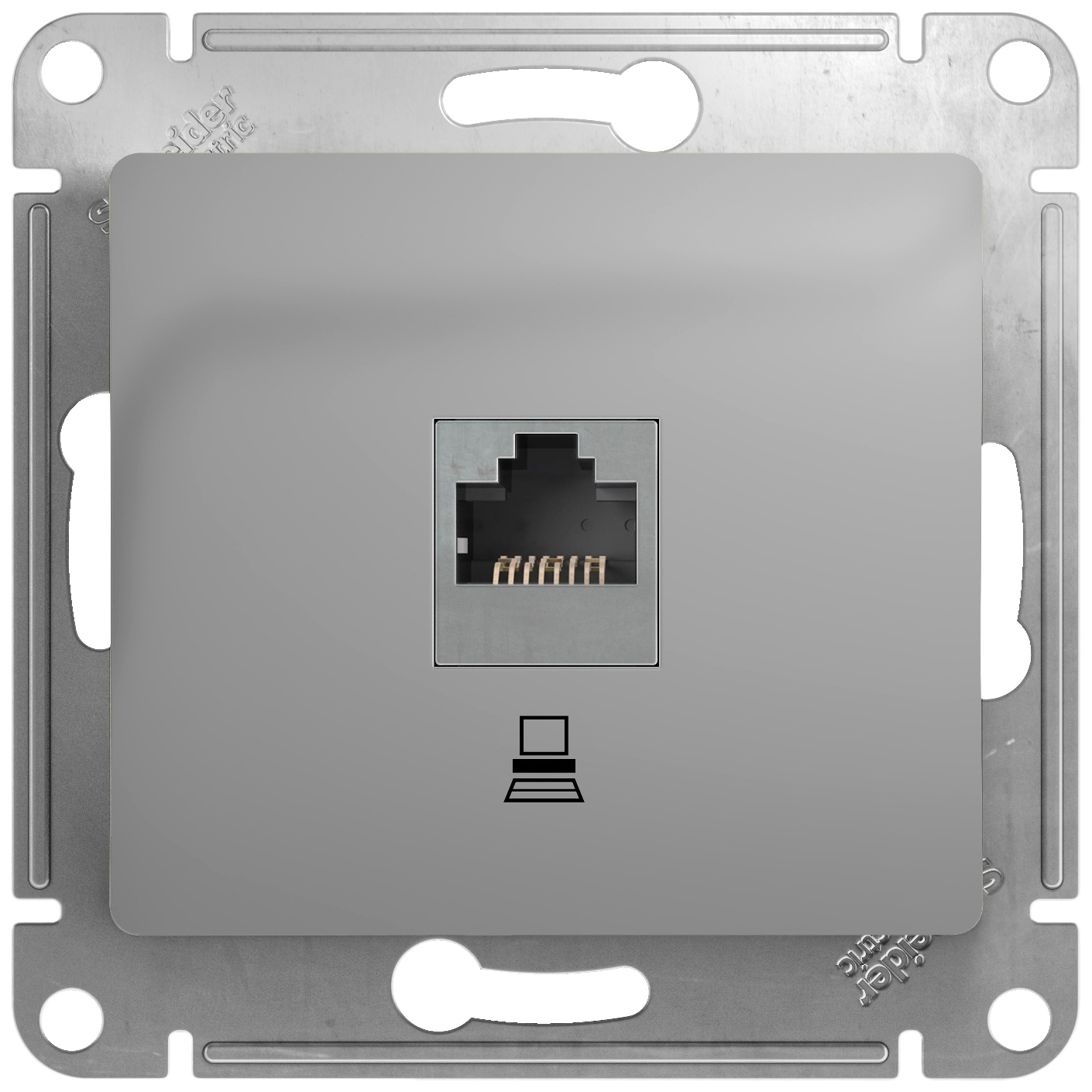 Компьютерная розетка Schneider Electric Glossa GSL000381K двойная компьютерная розетка schneider electric