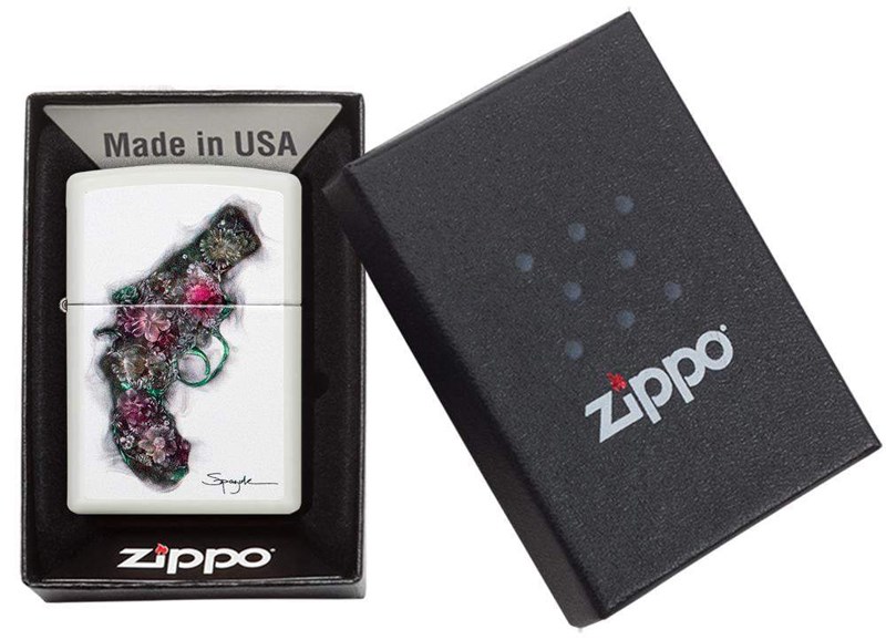 фото Бензиновая зажигалка zippo classic street chrome