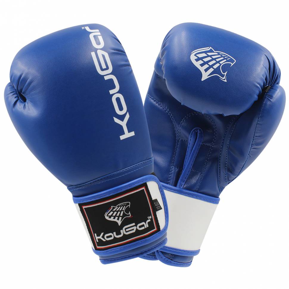 Боксерские перчатки Kougar KO300 синие, 6 унций