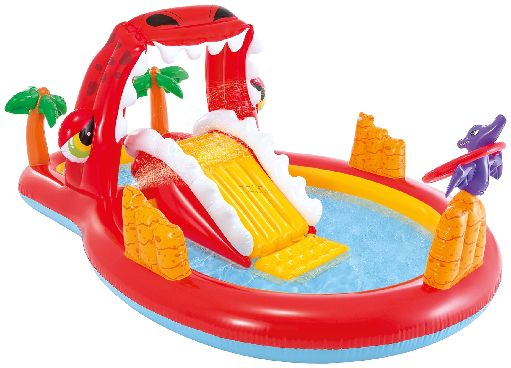 

Игровой центр INTEX Счастливый Дино с горкой 259x165x107 см