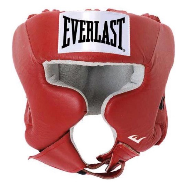 

Шлем боксерский Everlast USA Headgear with Cheek Protection, L-XL, нат. кожа, Красный