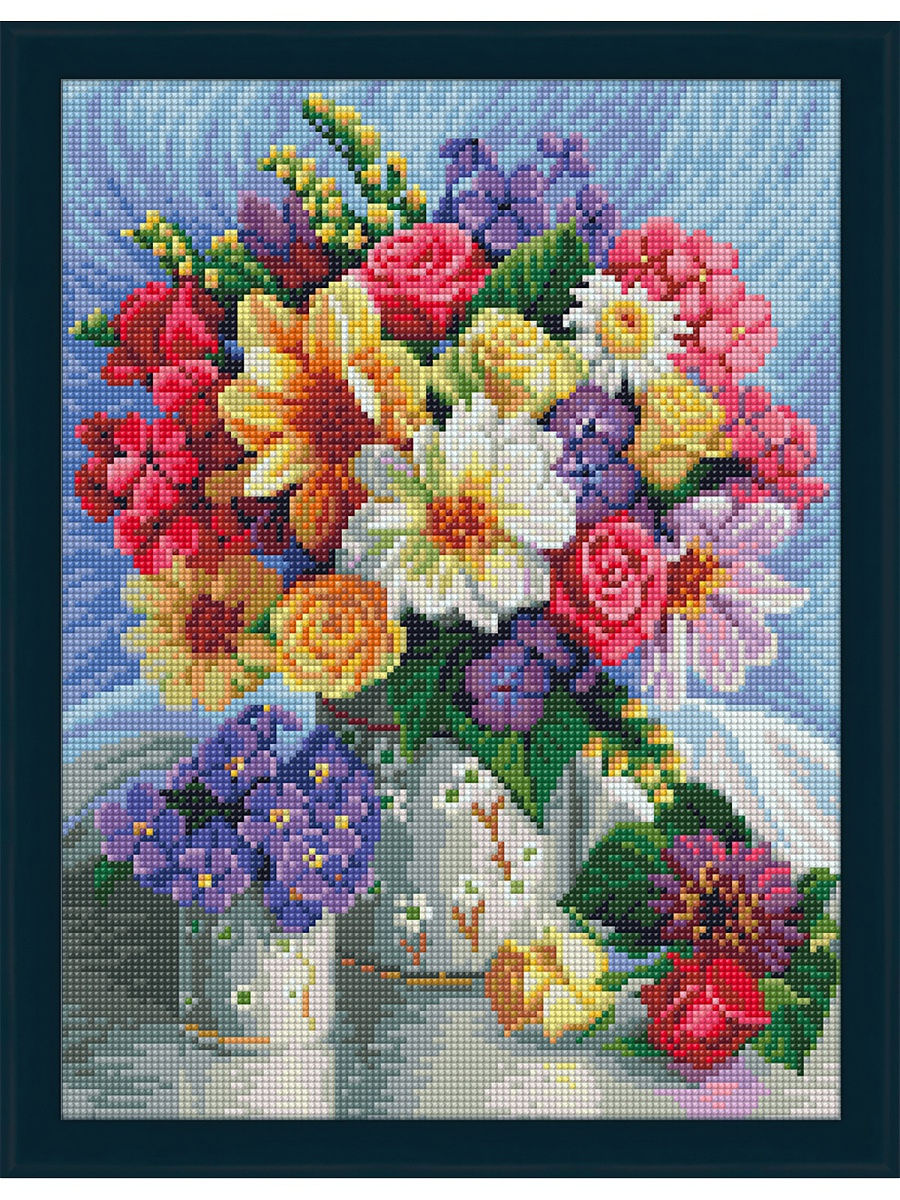 

Картина стразами "Яркий букет" (АЖ-1623)