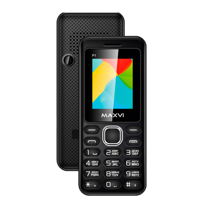 фото Мобильный телефон maxvi p1 (2 sim) black