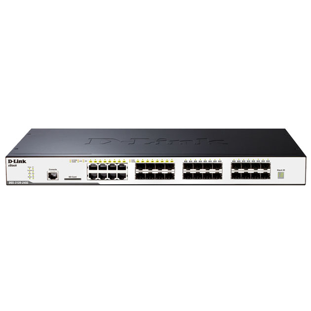 

Коммутатор D-Link DGS-3120-24SC/B1ARI Black, DGS-3120