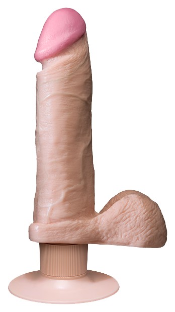 Фаллоимитатор на присоске с вибрацией The Realistic Cock Vibrating, телесный 16,5 см