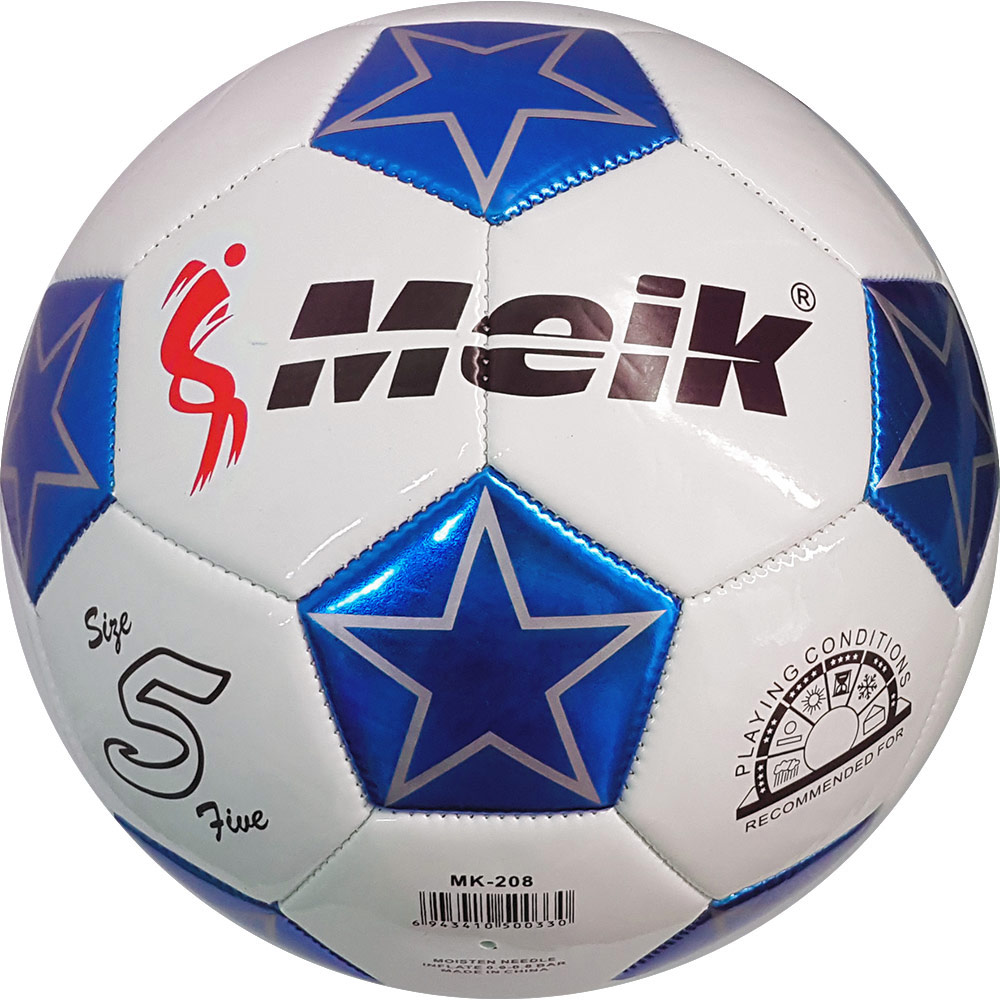 фото Футбольный мяч meik 208a b31314-1 №5 white/blue