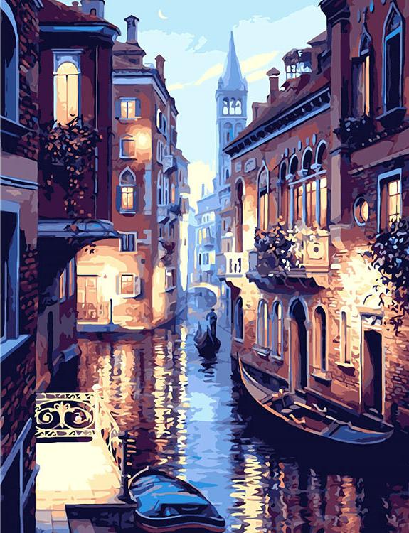 

Картина по номерам Paintboy Ночная Венеция, 40x50, Ночная Венеция
