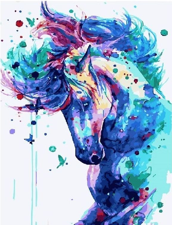

Живопись по номерам Paintboy Синяя лошадь 40x50, Синяя лошадь