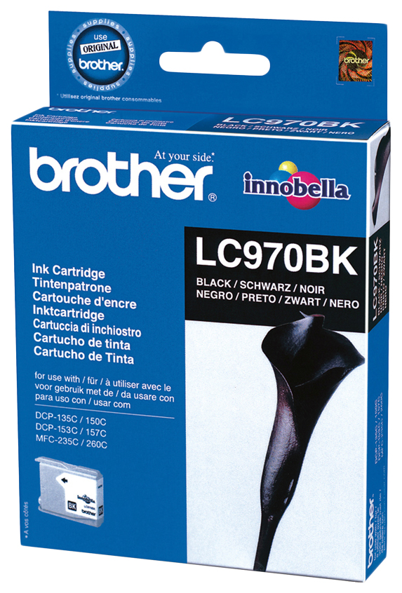 Картридж для струйного принтера Brother LC-970B, черный, оригинал