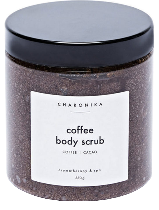 Скраб для тела Charonika Coffee Body Scrub Coffee/Cacao, 330 мл антицеллюлитный скраб шиммер для тела candy bath bar green coffee latino 250 г 7861392