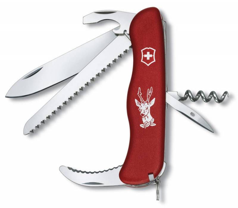 

Мультитул Victorinox Hunter 0.8873 111 мм красный, 12 функций, Hunter