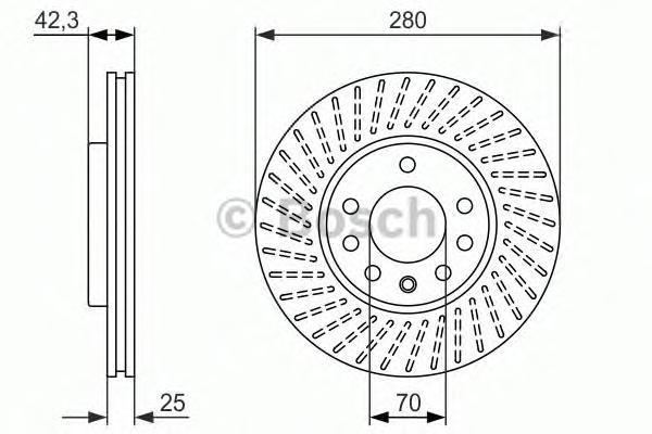 

Тормозной диск BOSCH 0986479919