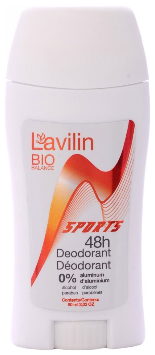 Дезодорант Hlavin Lavilin BIO Balance Sports Stick Deodorant 48H 60 мл дезодорант lavilin bio balance underarm deodorant cream 10 мл