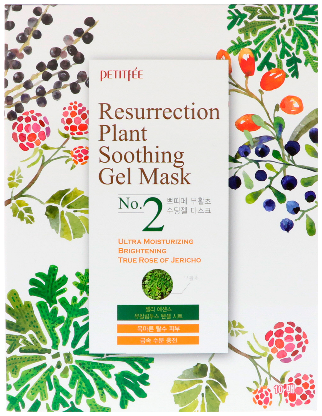 фото Маска для лица petitfee resurrection plant soothing gel mask 30 г