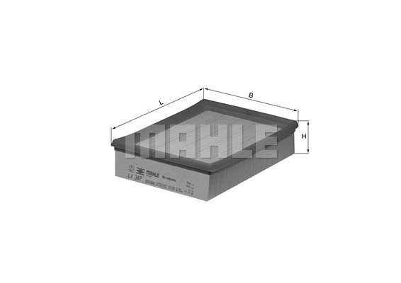 фото Фильтр воздушный knecht lx 347 mahle/knecht