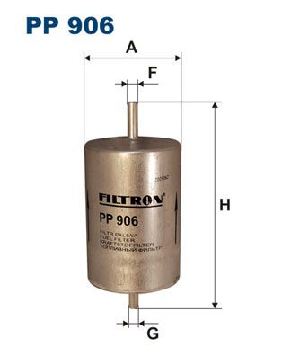 фото Фильтр топливный filtron pp906