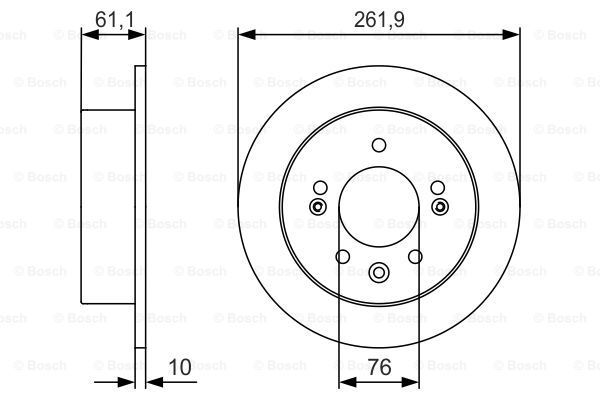 

Тормозной диск BOSCH 0986479R09