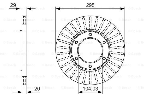 фото Тормозной диск bosch 0986479u33