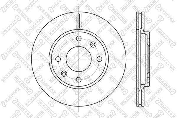 фото Тормозной диск stellox 6020-9918v-sx
