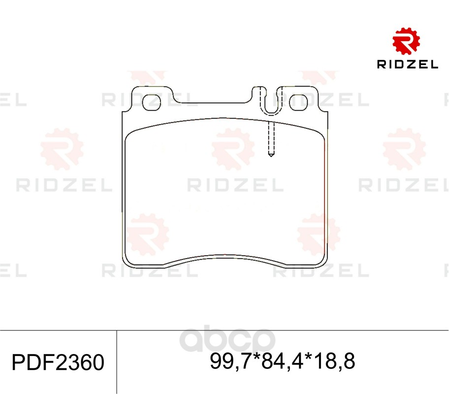 

Комплект тормозных колодок RIDZEL PDF2360