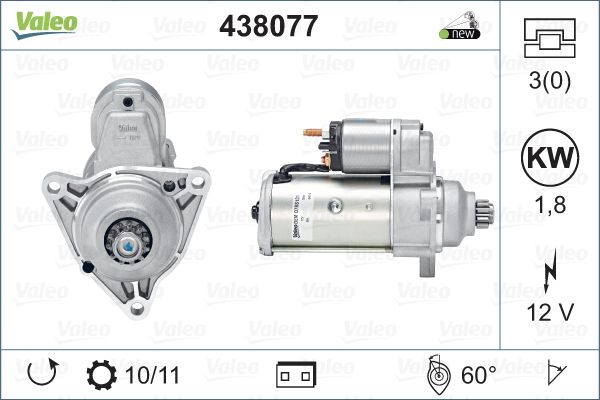 

Стартер Valeo 438077