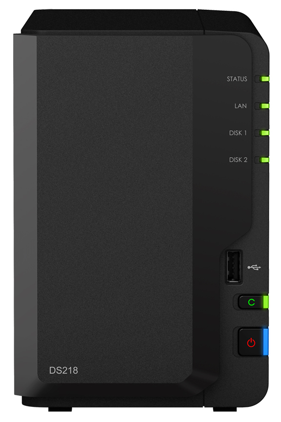 фото Сетевое хранилище данных synology value ds218 black