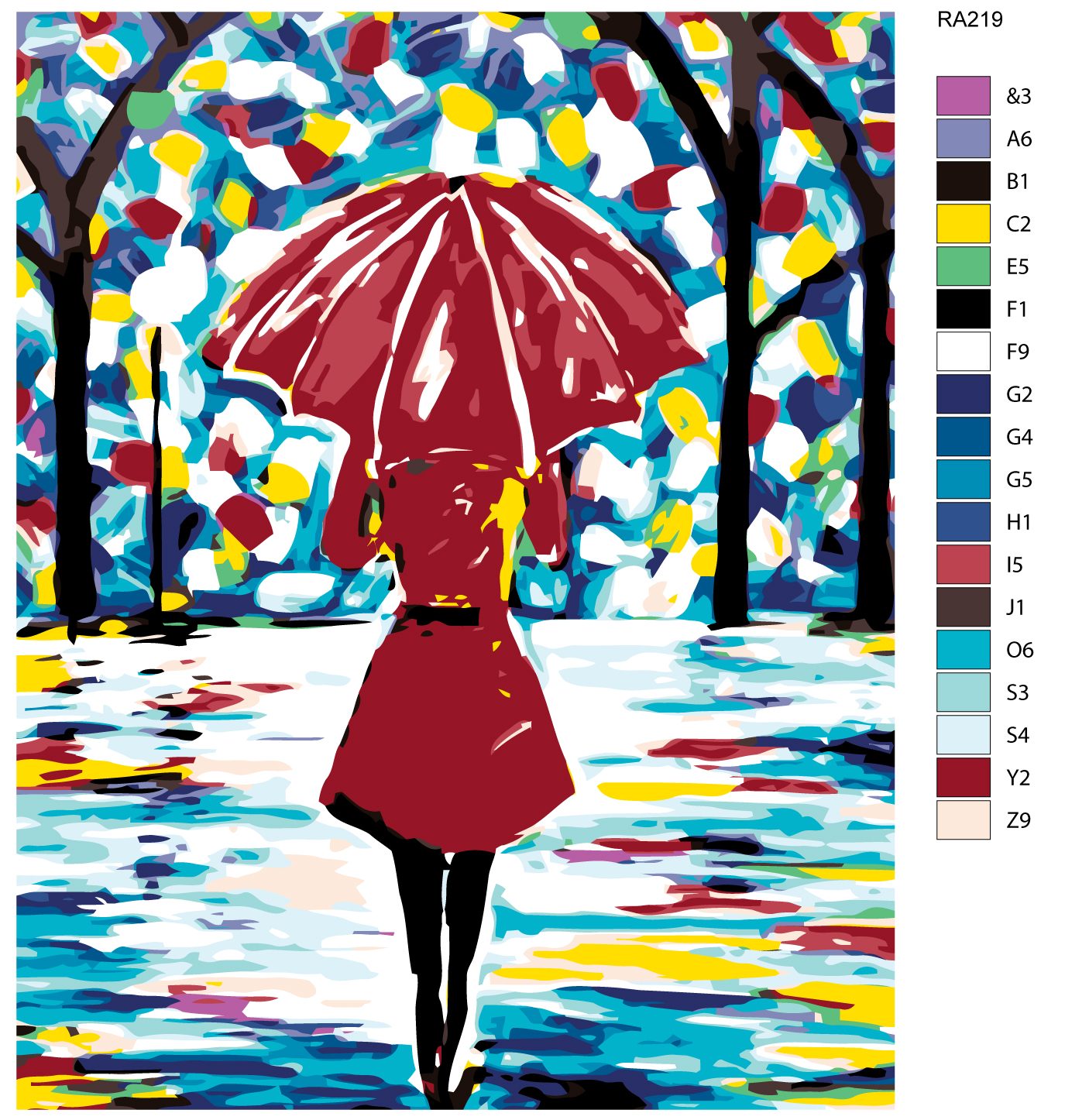 

Картина по номерам, 40 x 50, RA219, RA219