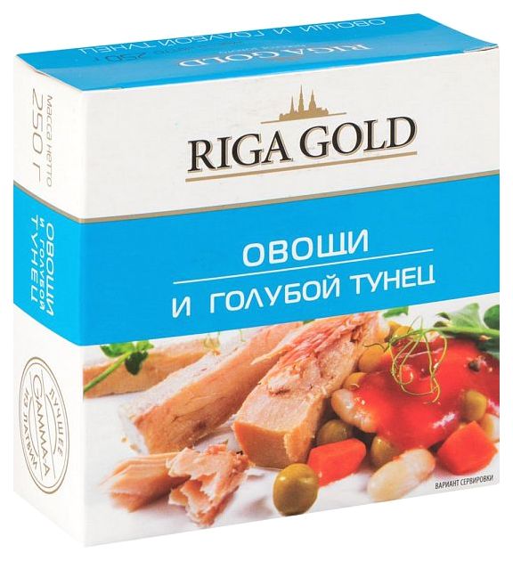 

Овощи Riga Gold и голубой тунец 250 г